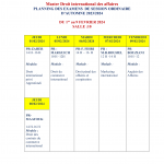 Planning des examens DIA 2024-1